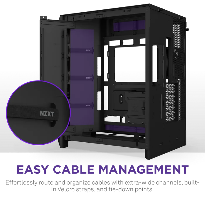 NZXT H9 FLOW RGB 2025 CM-H92FB-R1 Dual Chamber Gaming EATX PC Kasası