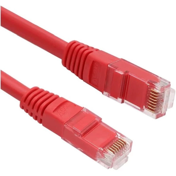 ODS 2metre CAT6 Utp LSZH Saf Bakır Kırmızı Patch Kablo  (5'li paket)