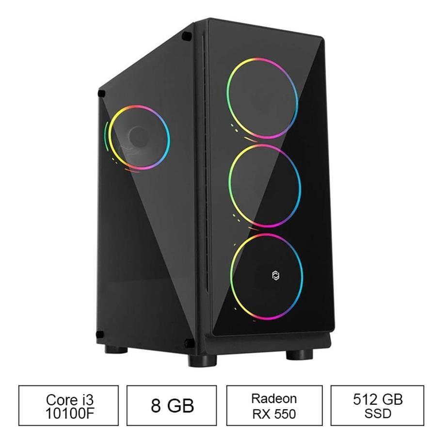 OXPC-3000 i3-10100F 8GB 512GB SSD 8GB RX550 FDOS