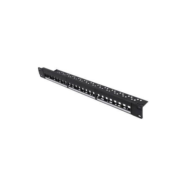 PG 1U 24port Cat6 Utp Boş Patch Panel PG-24-B