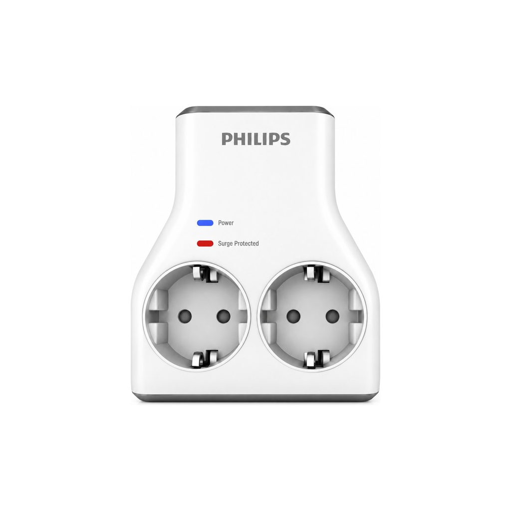 PHILIPS CHP7022W/62, 2li, Akım Korumalı Priz, 1140 Joules, (Beyaz)