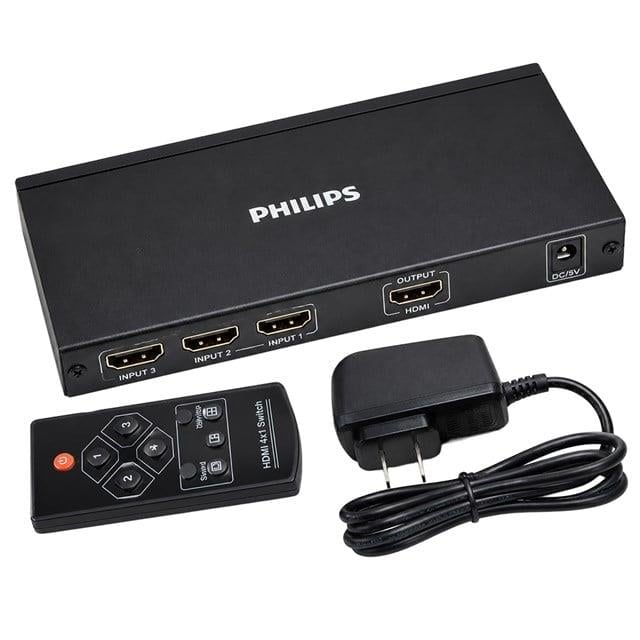 Philips SWR9101W/93 HDMI Quad Multi-Viewer 4-Giriş 1-Çıkış Ekran Bölücü ve Seçici Switch