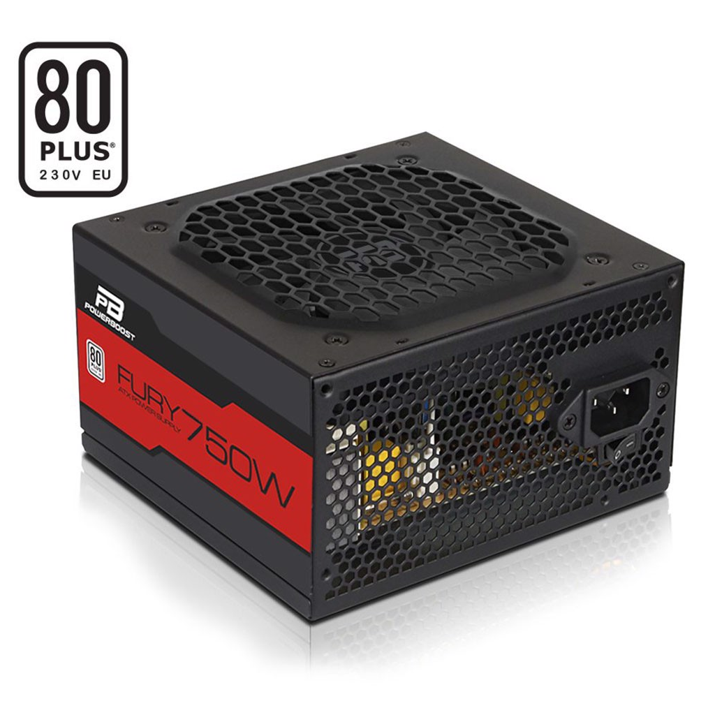 PowerBoost BST-ATX750WEU FURY ACTIVE PFC 750W  80+ GAMING PSU (BOX)