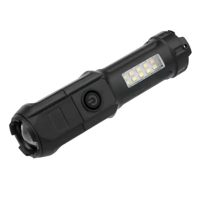 PowerMaster 109-B Zoomlu Flash Özellikli SMD ve Power LED’li Şarjlı Plastik Kasa El Feneri (Powerbank Özellikli)