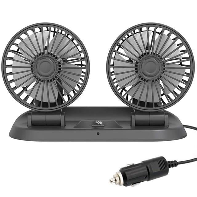 Powermaster Fan10 12 Volt Dc Çakmaklıklı Mini 2Li Plastik Araç Fanı