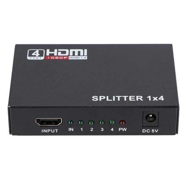 Powermaster PM-12081 1080P 4KX2K 4 Port HDMI Splitter Dağıtıcı 1.4V