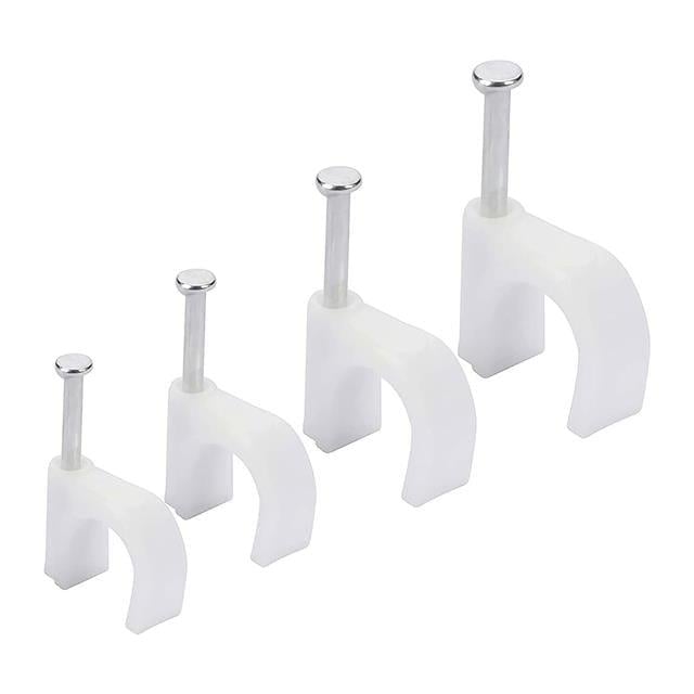 PowerMaster PM-17654 7 Numara Çelik Çivili 16 MM Kroşe 4X10 Antigron Kablolar İçin (100'LÜ Poşet)