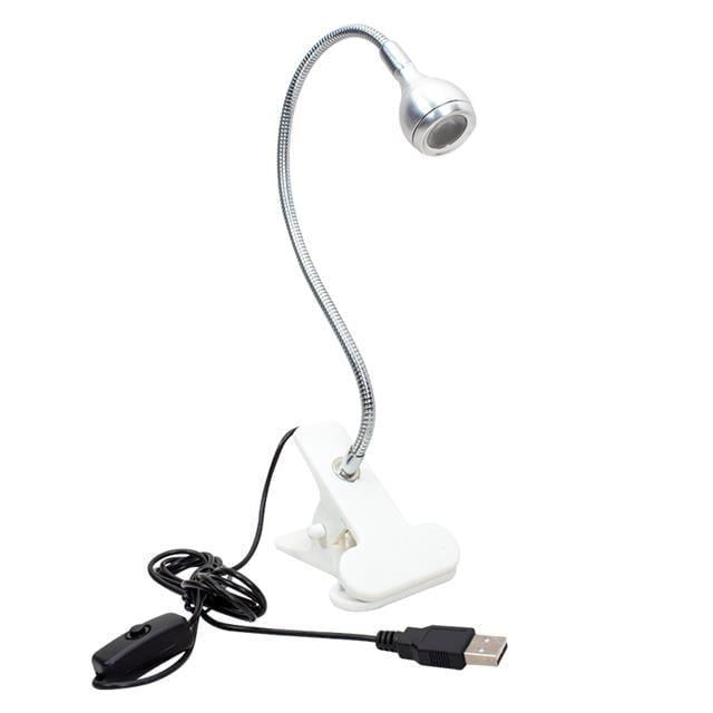 PowerMaster PM-20042 COB LED Akrobat Mandallı USB 6500K Beyaz Masa Lambası