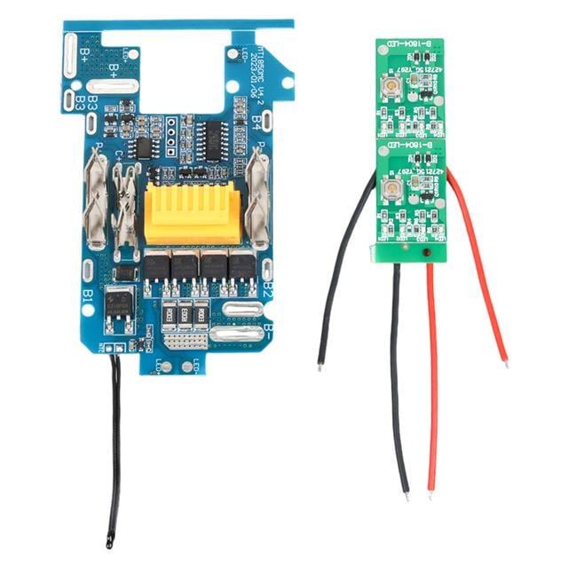 PowerMaster PM-22491 Makita Matkap Bataryası İçin 18V Işık Göstergeli Bms Şarj Deşarj Koruma Devresi