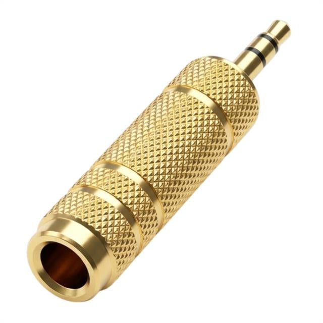 Powermaster PM-29964 3.5 Mm Stereo Erkek-1 Dişi 6.3 Mm Metal Jack (6.3 Mm-3.5Mm Çevirici)