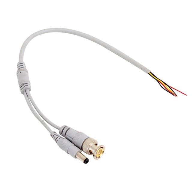 PowerMaster PM-35 Erkek BNC + Power Jacklı 30cm Güvenlik Kamera Kablosu