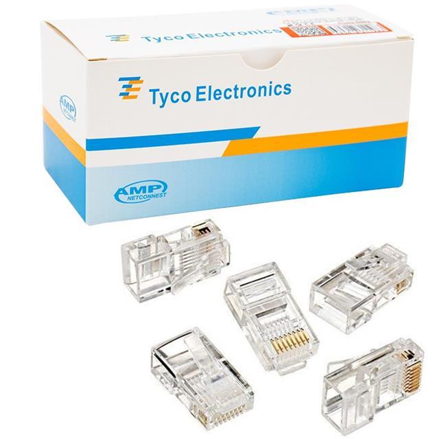 PowerMaster PM-5992 AMP Cat6 RJ45 CAT5/6/7 Konnektör (100'lü Paket)