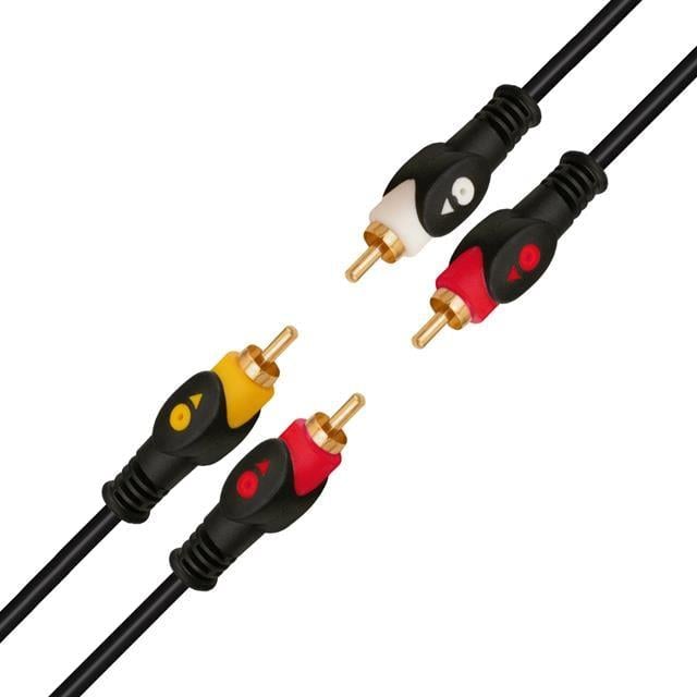 PowerMaster PM-7774 2RCA-2RCA Gold 1.5 Metre Kablo
