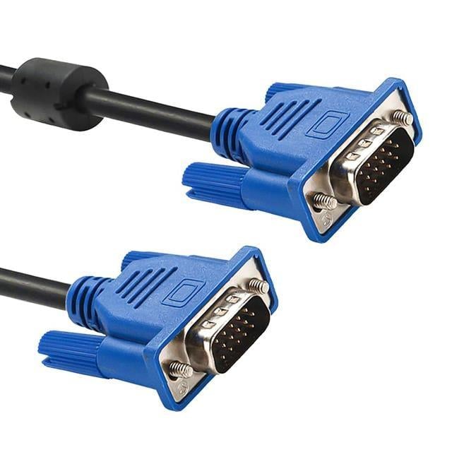 Powermaster VGA155 Siyah 15 Pin 3+6 Erkek-Erkek 5 Metre VGA Kablosu