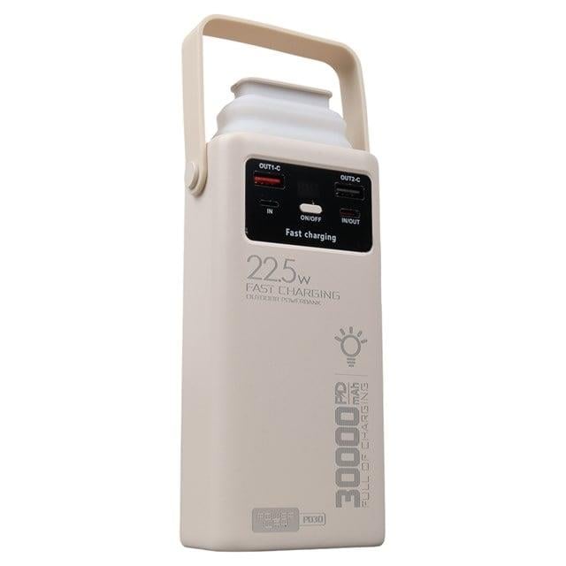 Powerway PD30 30.000mAh 22.5W PD & QC 3.0 Hızlı Şarj Destekli Dijital Göstergeli Powerbank
