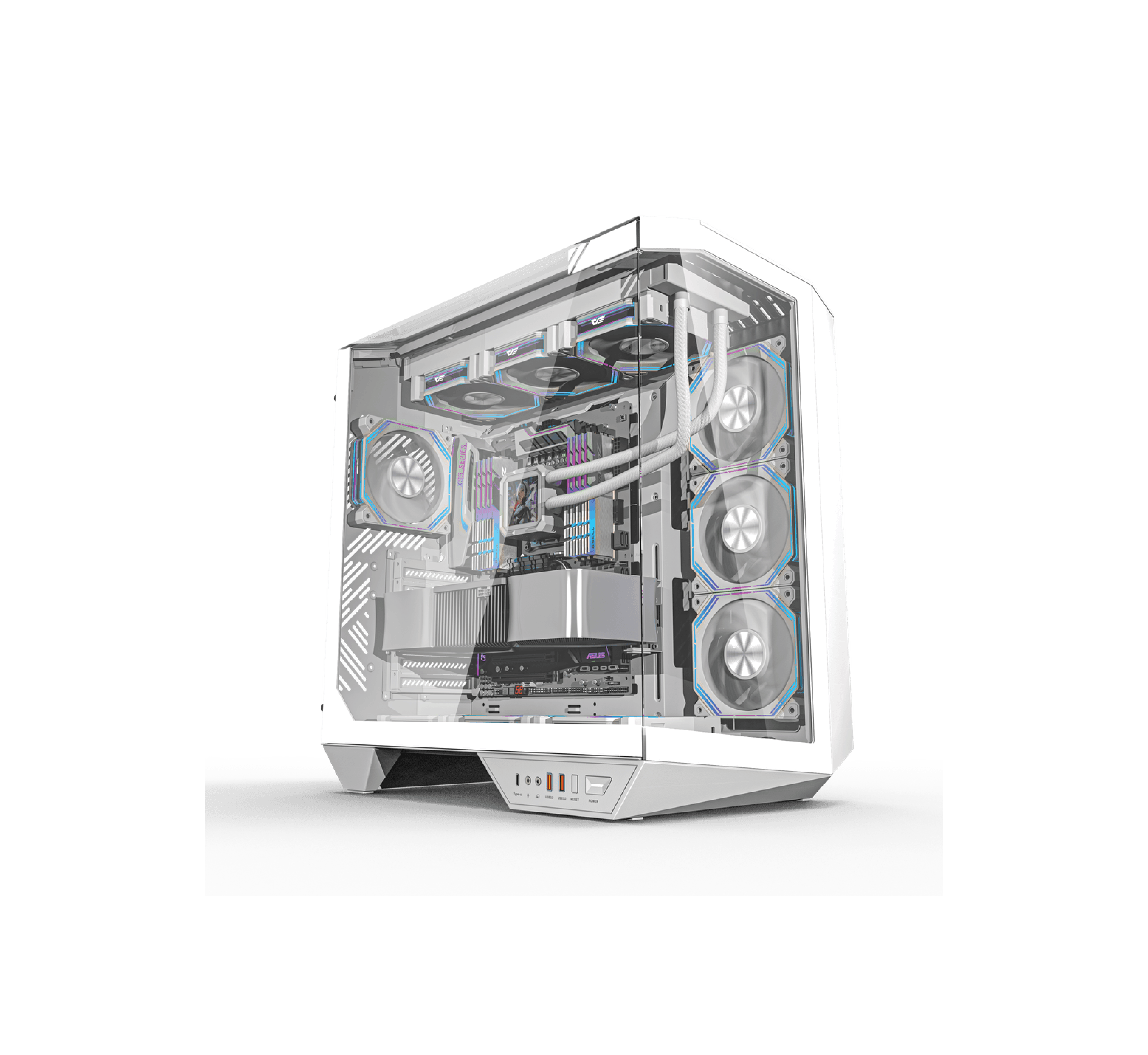 QUANTUM PROXİMA 850W 4x120mm ARGB Gaming PC Kasası Beyaz