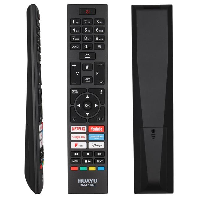 RM-L1840 Vestel Netflix Youtube Prime Video Google Play Disney+ Tuşlu LCD Led TV Kumanda