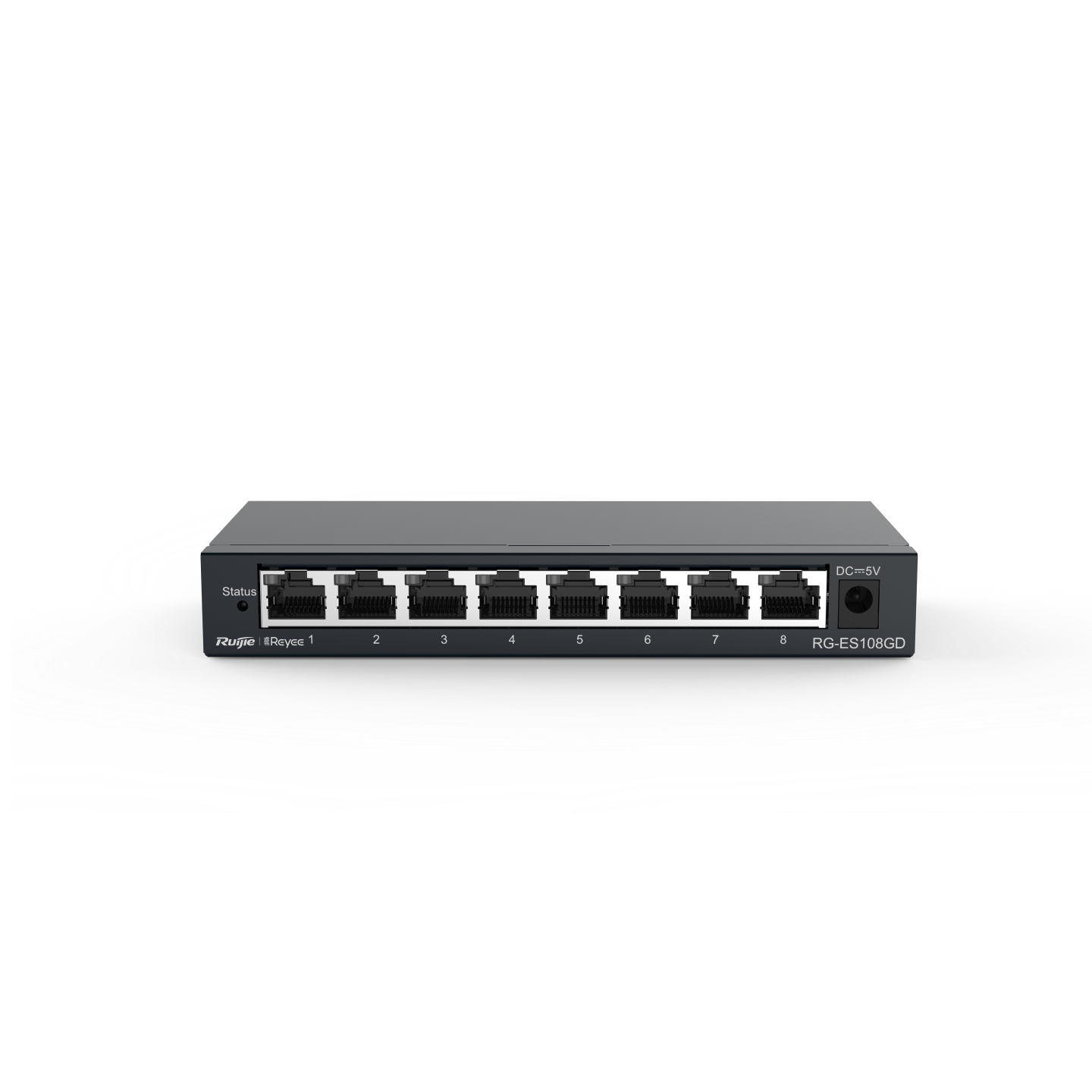 RUIJIE 8port Gigabit Yönetilemez Switch Masaüstü Çelik Kasa REYEE RG-ES108GD