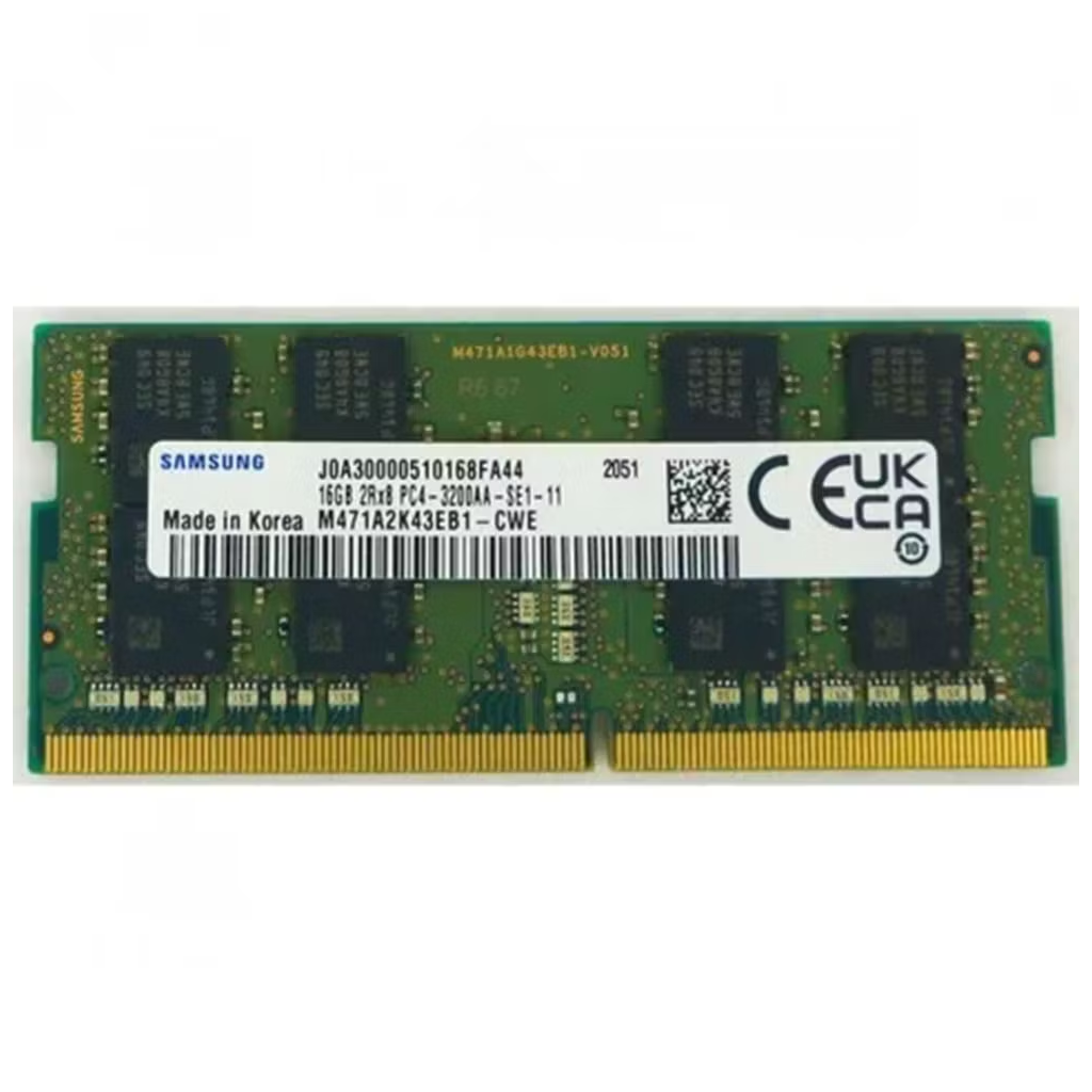 Samsung SAMSO3200/16, 16GB, DDR4, 3200MHz,  1.2V Notebook Ram (M471A2G43DB1-CWE)