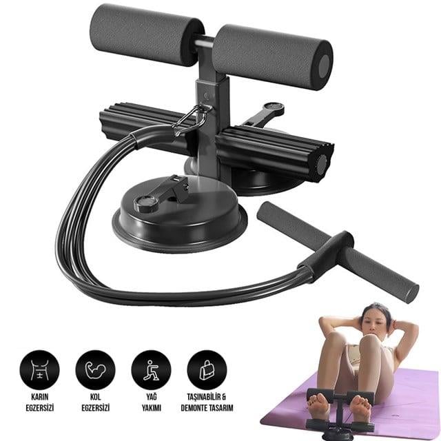 Sunup SN-29962 Çift Vantuzlu  Ev Tipi 3 Kademe Boy Ayarlı Mekik - Karın Egzersiz Aleti