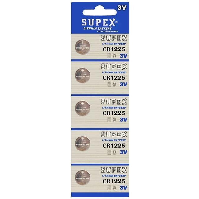 Supex CR1225 3 Volt Lityum Pil 5'li Paket