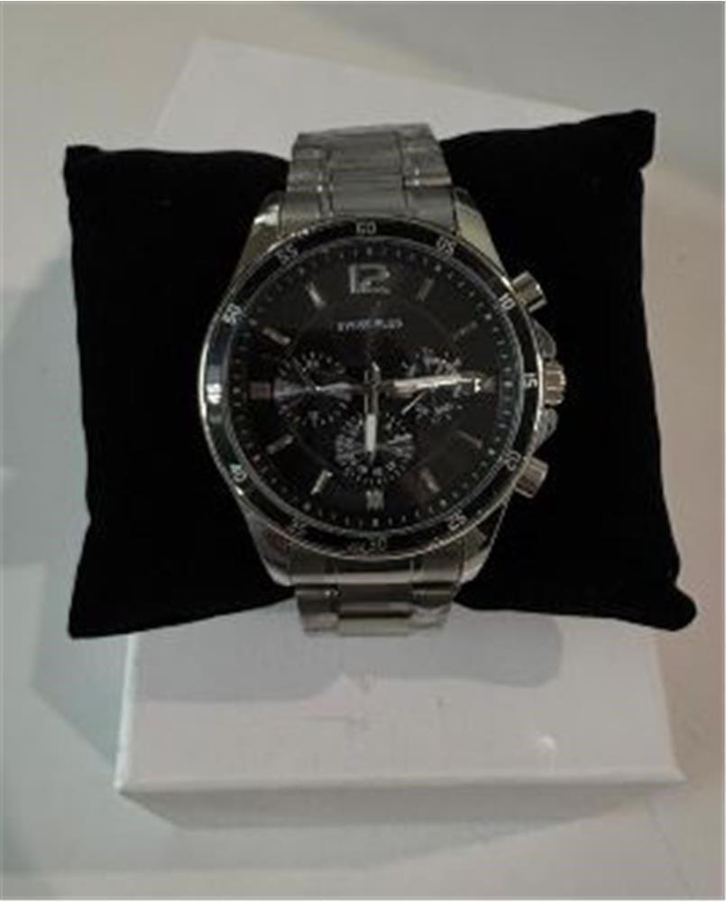Swiss Plus Man Watch Basic Seri Model-10 ST3516AGS Lüx Black-Silver