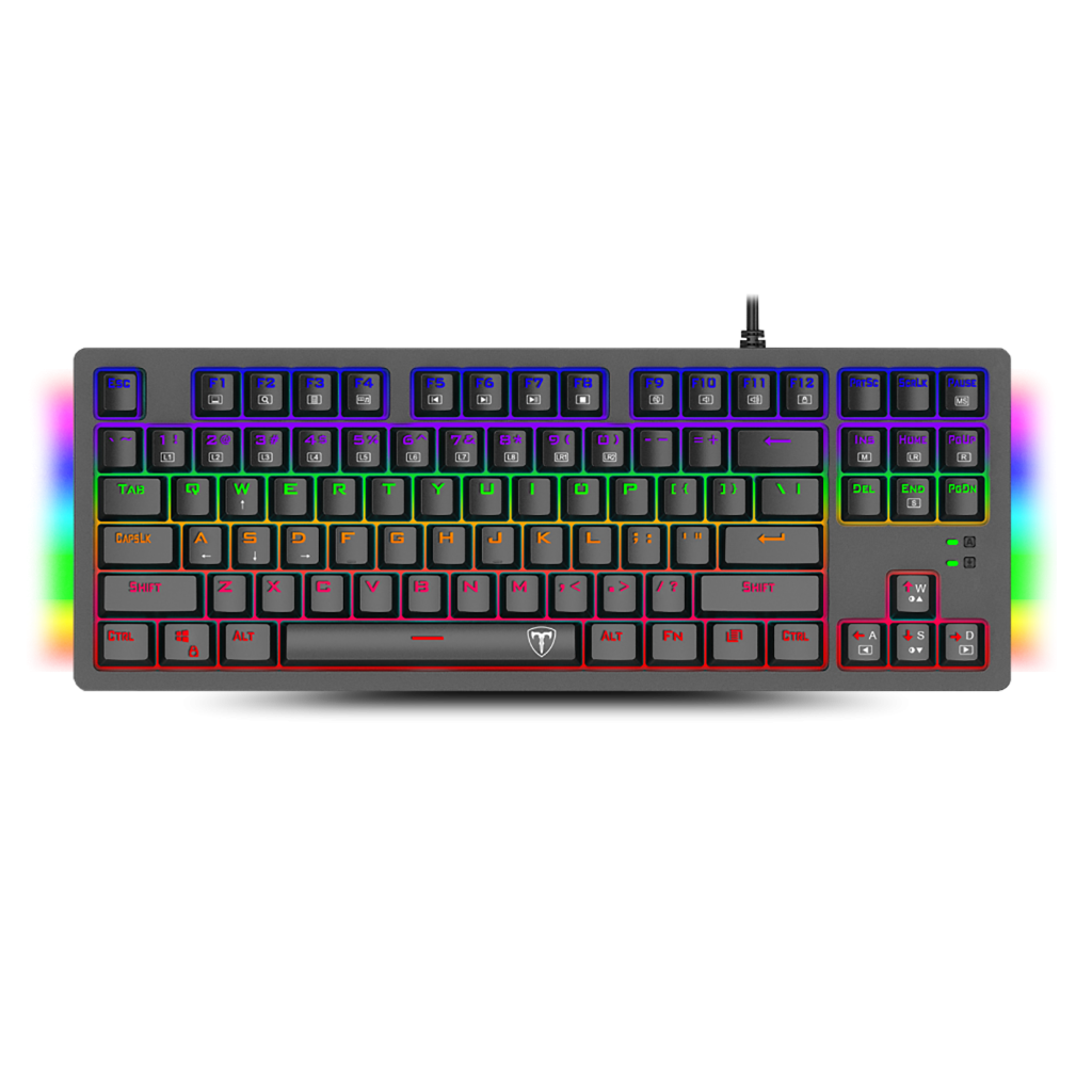T-DAGGER BALI, T-TGK311-BL, USB Kablolu, Türkçe Q,  Rainbow Backlight, Blue Mekanik Switch, 87 Tuşlu, Gaming Klavye