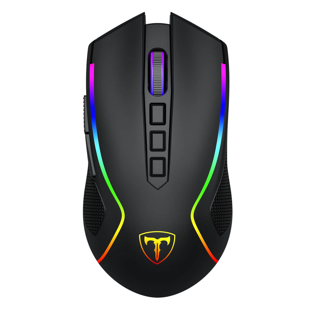 T-DAGGER T-TGM209-WL, Darkangel Wireless, Programlanabilir RGB Backlight, 8 Buton, USB Kablolu, WiFi 2.4Ghz, Bluetooth, 12.80DPI, Gaming Mouse