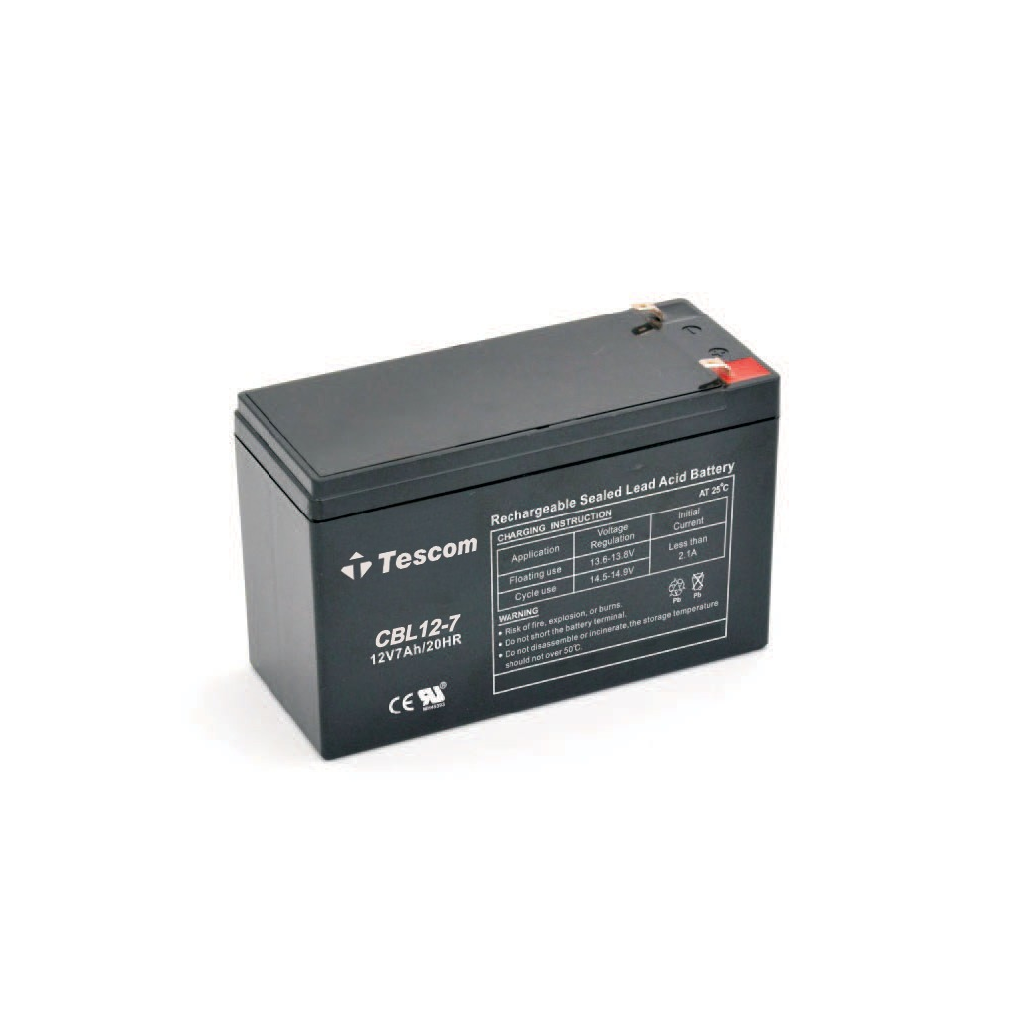 TESCOM Combatt, CBL12-7, 12V 7Ah, Bakımsız,  Kuru Akü. UPS için Uygundur. (100012589)