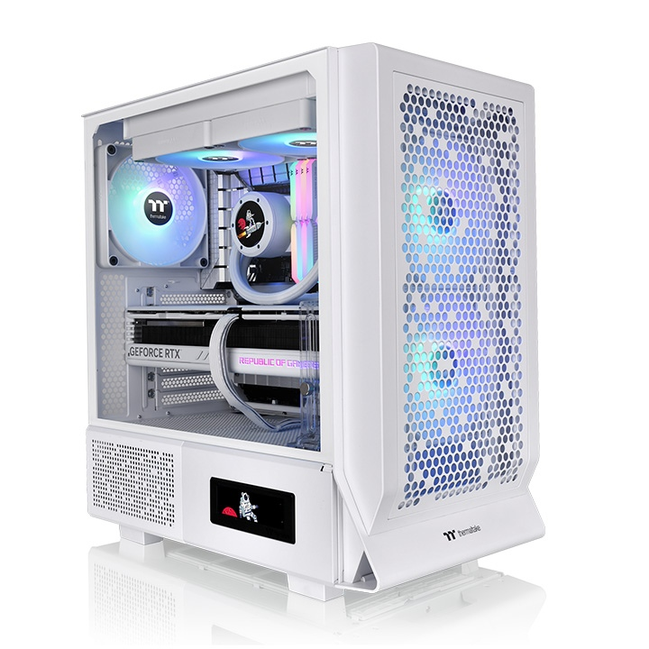 THERMALTAKE CERES 330 TG CA-1Y2-00M6WN-01 2-14CM ARGB Fanlı  Gaming Mid-Tower PC Kasası Beyaz