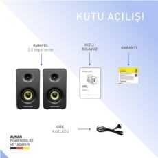 Thonet & Vander KUMPEL 2.0 50W Siyah Speaker - 2.0 Sistem - 50W RMS