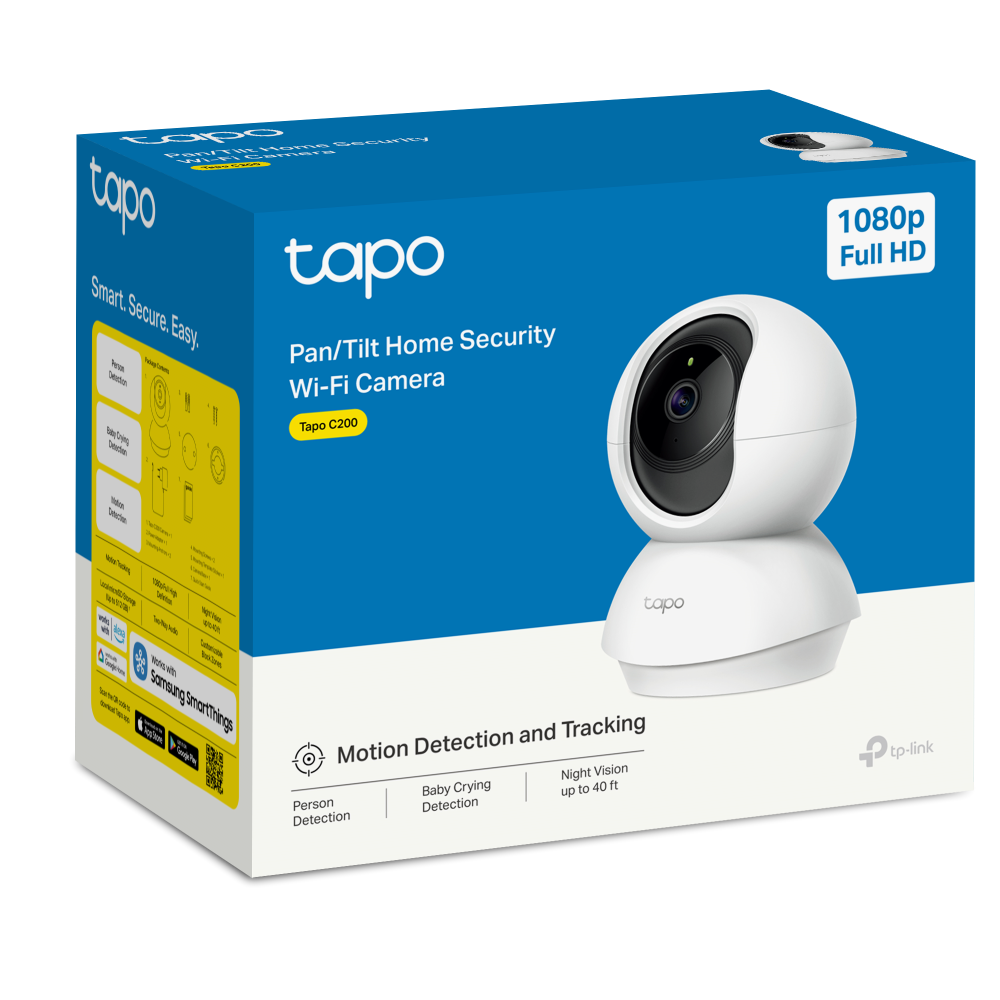 TP-LINK 2mp 4mm Kablosuz Wıfı Pan-Tilt IP Kamera Tapo C200