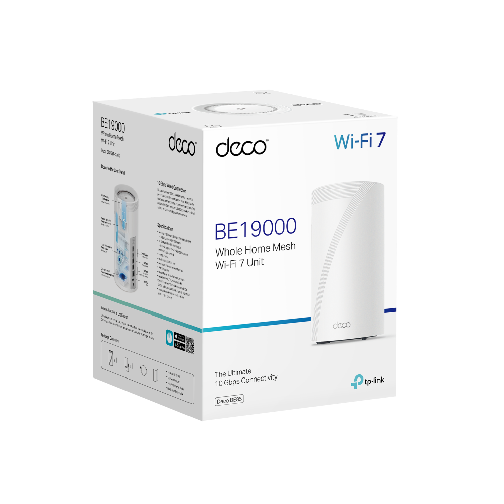 TP-LINK DECO-BE85 WIFI7 BE19000 Üç Bant Mesh Router