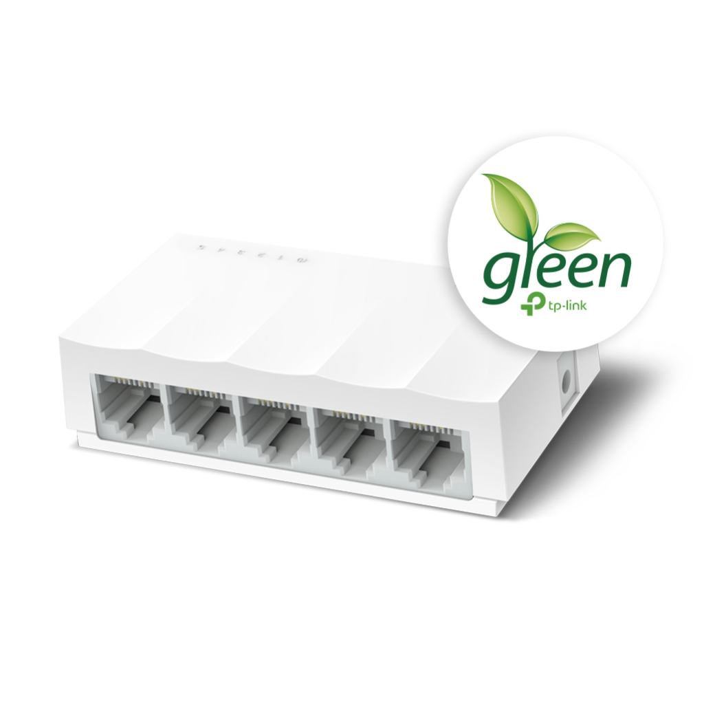 TP-LINK LS1005, Green Tech, 5 Port, MegaBit, Yönetilemez, Masaüstü Switch