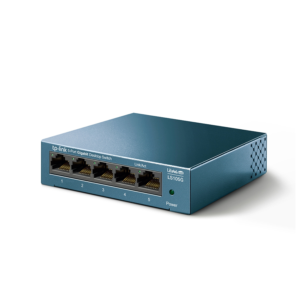 TP-LINK LS105G, Green Tech, 5 Port, GigaBit,  Metal Kasa, Yönetilemez, Masaüstü Switch