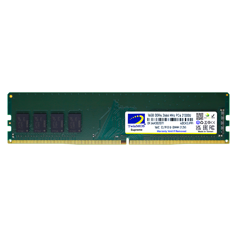 TWINMOS 16GB DDR4 2666MHZ PC RAM MDD416GB2666DWO