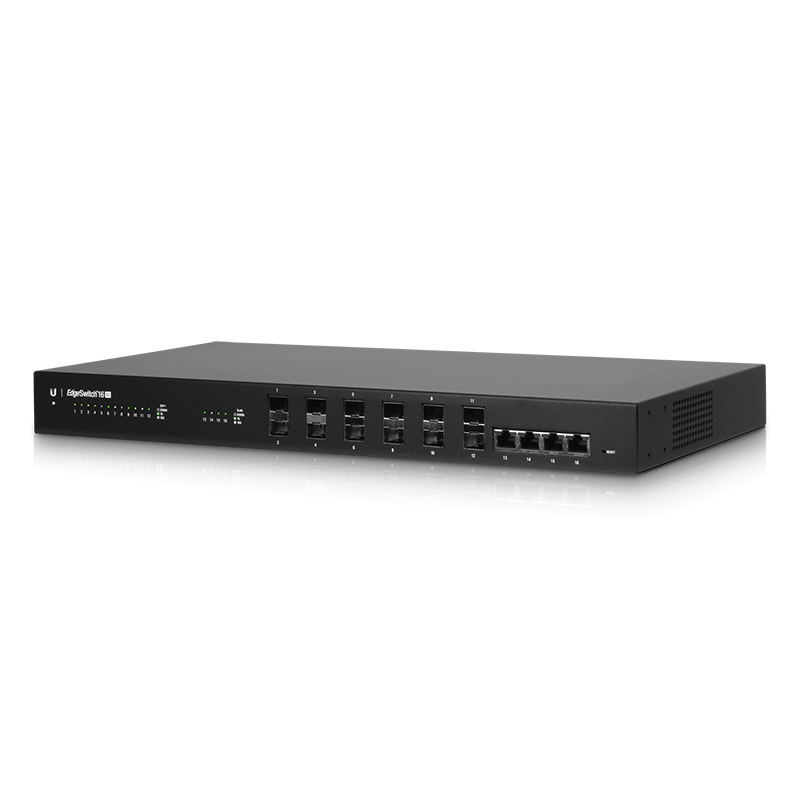 UBIQUITI 4port 12-SFP+ 10GbE Yönetilebilir Omurga Switch Edge ES-16-XG
