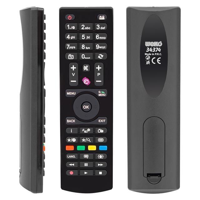 Vestel 40042 - 34375 / Seg RC4870 - RC4875 / Regal 43R6550 Yuvarlak Göbek Mini Lcd Tv Kumanda