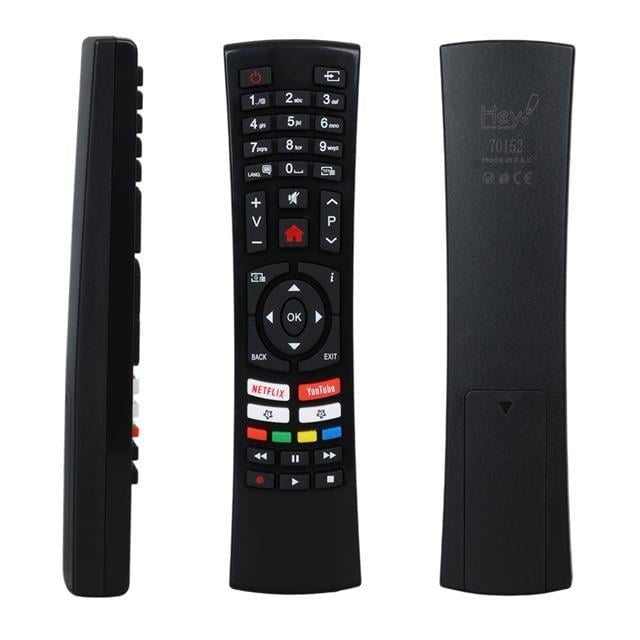 Vestel RC4390 30100824 - 49FD7400 / Telefunken D40U297M4CW Netflix-Youtube Tuşlu Küçük Kalıp Lcd-Led Tv Kumanda