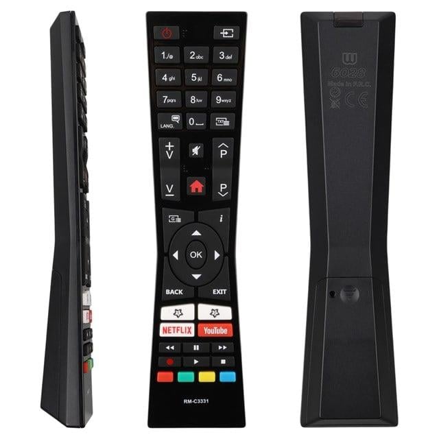Vestel RM C3331 - RCA243100 / Jvc LT 32VHT - LT 43C898 - LT 55VU63L Netflix Youtube Tuşlu Lcd Tv Kumanda