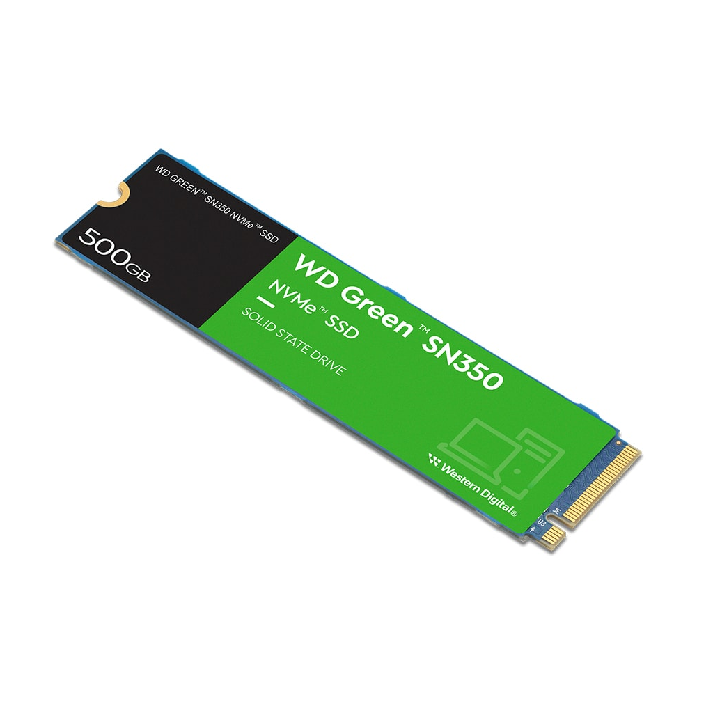WD Green SN350, WDS500G2G0C, 500GB, 2400/1500, Gen3, NVMe PCIe M.2 2280, SSD