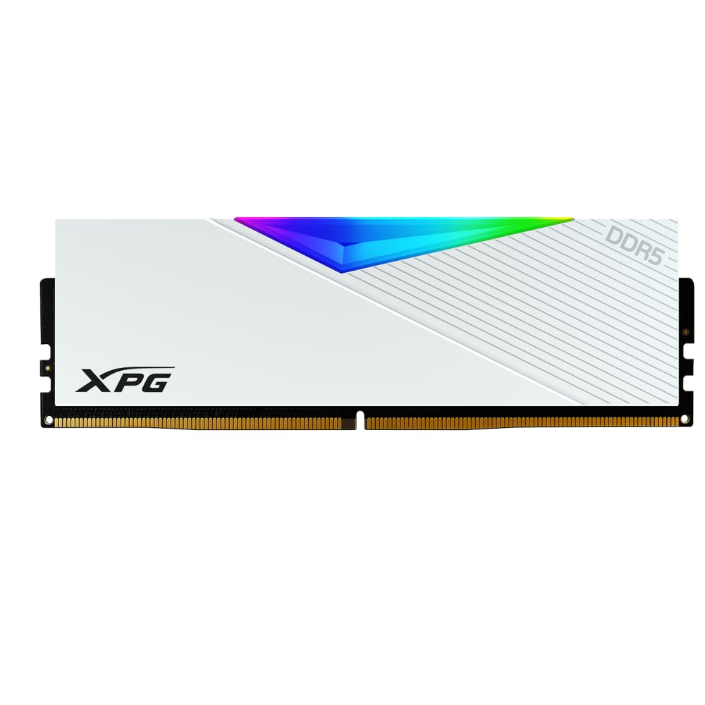 XPG 64GB (2X 32GB) DDR5 6400MHZ CL32 RGB DIAL KIT PC RAM BEYAZ / LANCER RGB ROG CERTIFIED AX5U6400C3232G-DWROG