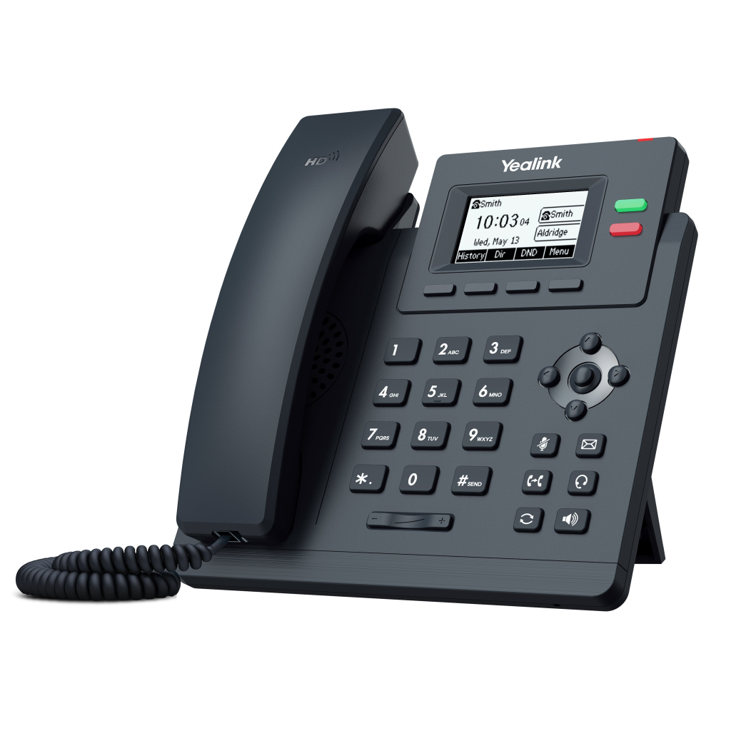 YEALINK SIP-T31P, Masaüstü, Kablolu IP TELEFON, Siyah, 2.3
