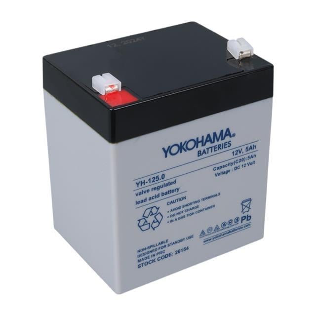 Yokohama YH-125.0 12 Volt - 5 Amper Akü (90x70x101 mm)