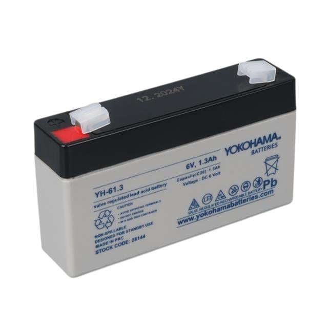 Yokohama YH-61.3 6 Volt - 1.3 Amper Akü (98x25x52 mm)