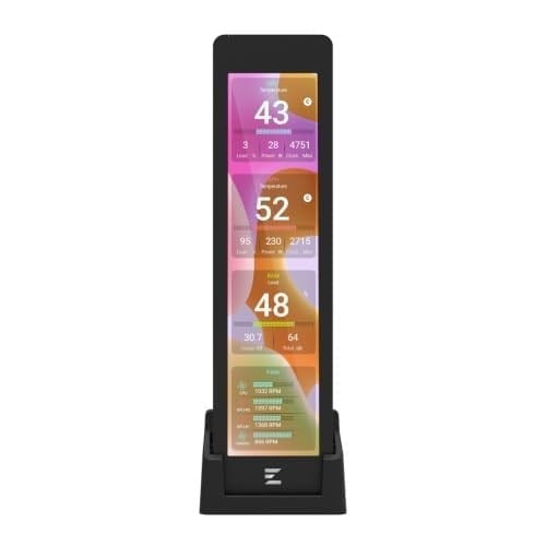 ZALMAN ZM-MF916 Black 9,16 inç IPS 1920×462 60 Hz USB Sistem İzleme Ekran Modülü + Stand