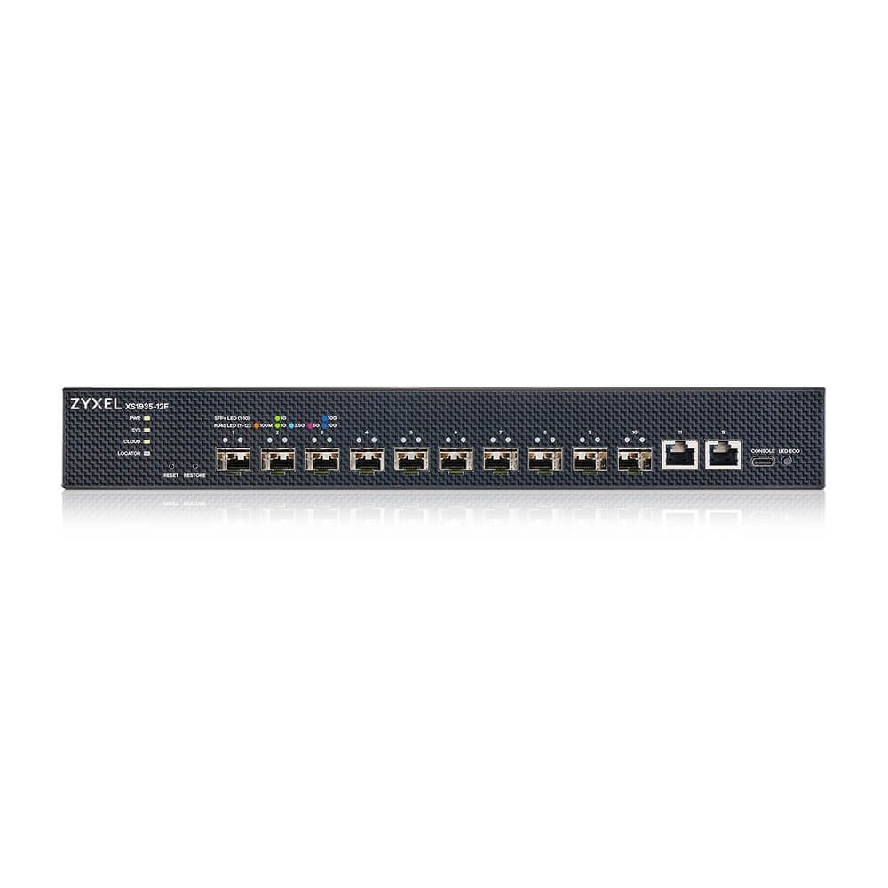 ZYXEL 10-10GbE SFP+ / 2-10GbE Uplink Layer 3 Yönetilebilir Switch XS1935-12F