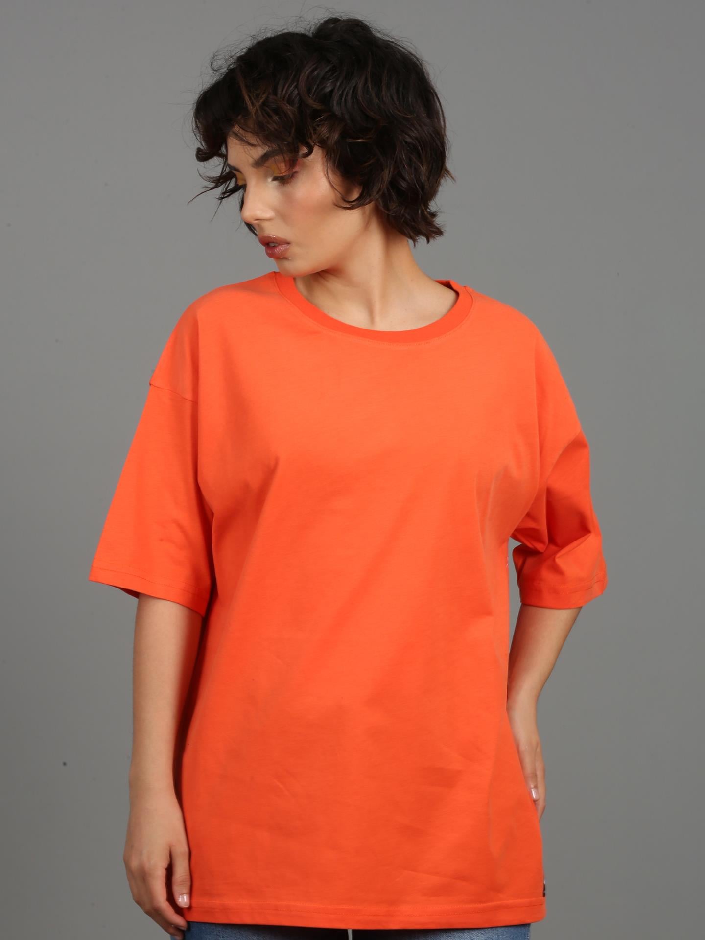 ''Basic - Turuncu'' | Unisex Oversize T-Shirt