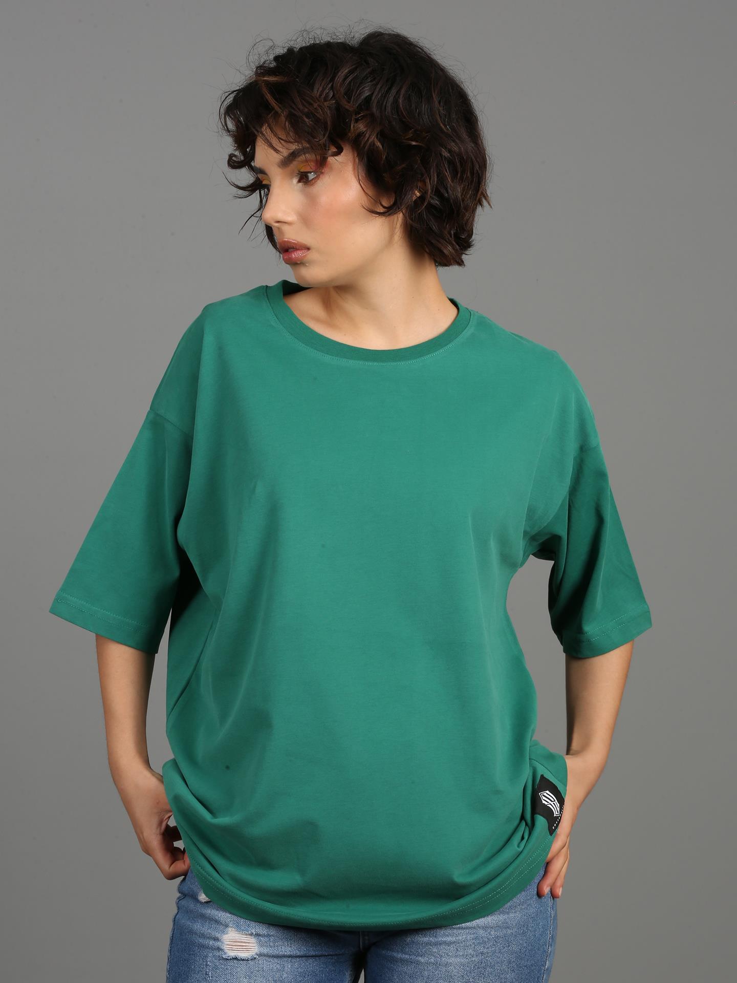''Basic - Yeşil'' | Unisex Oversize T-Shirt