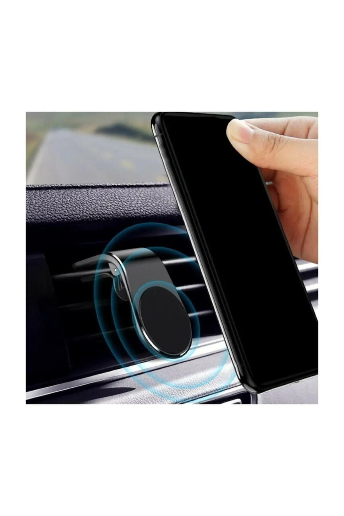 Rowen Mıknatıslı Siyah Araç Içi Telefon Tutucu